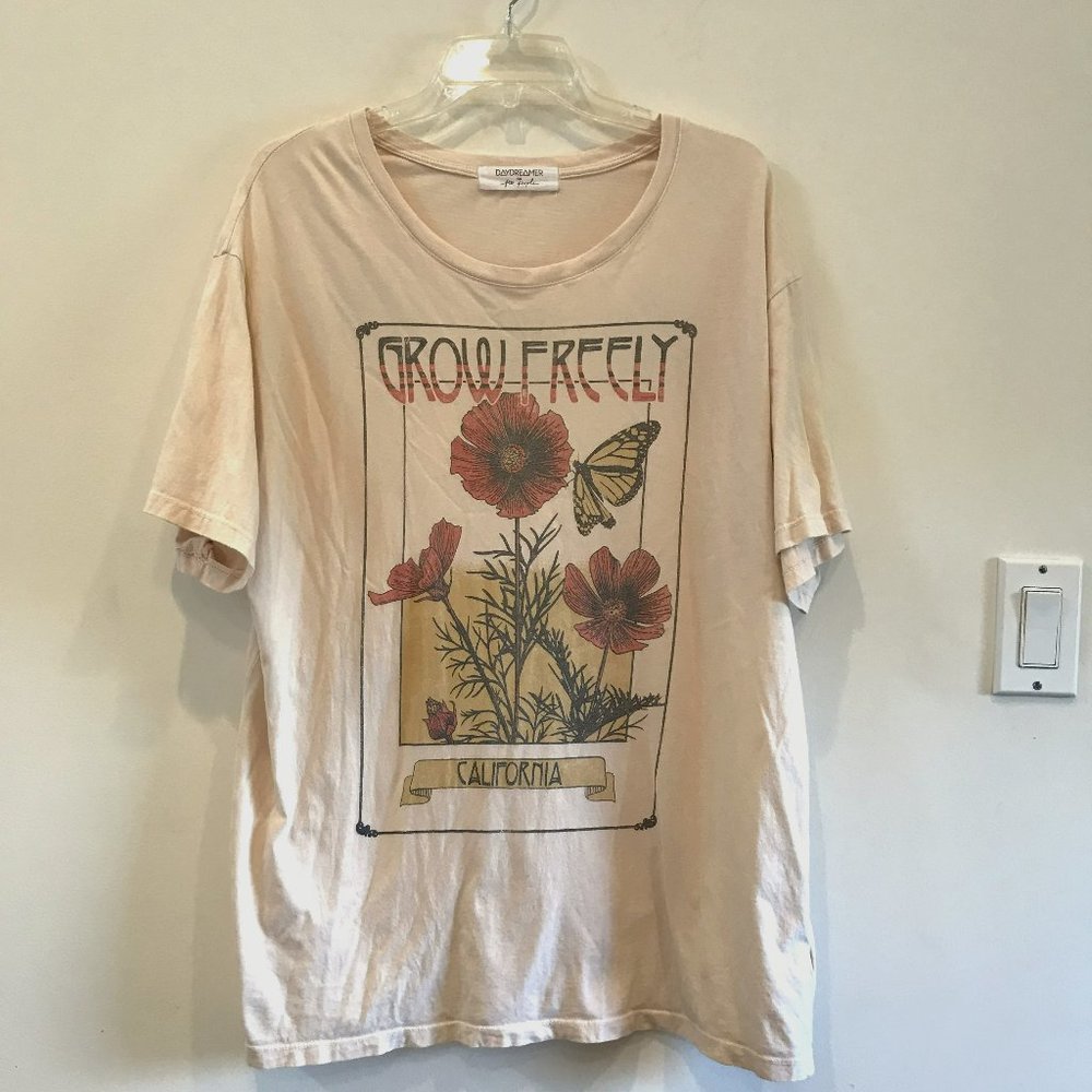 Daydreamer for Free People Grow Freely double-sided graphic tee, size XL